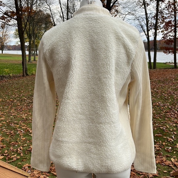 Talbot’s faux fur sweater jacket L - Picture 5 of 10